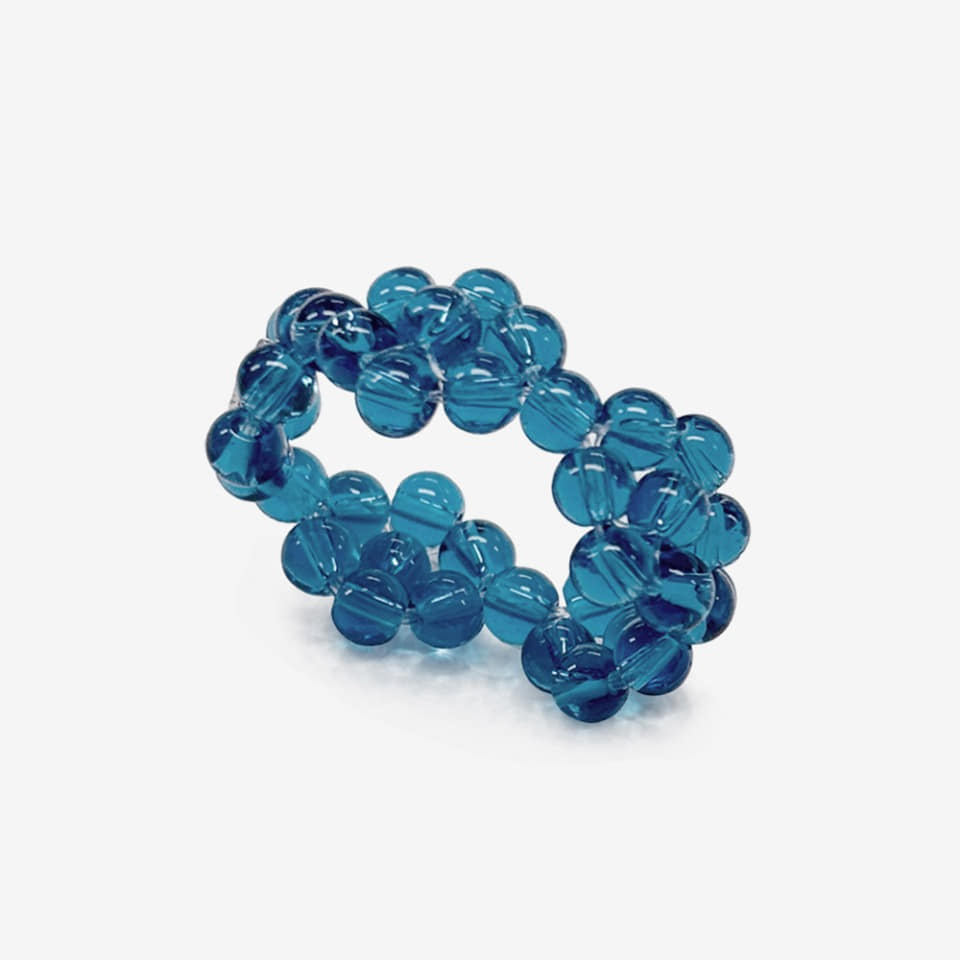YLYL X MUSINSA Gummy ring, AQUA
